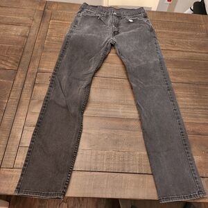 Levi's  Men's Gray Straight Leg Jeans, Size 32x34, Relaxed Cotton